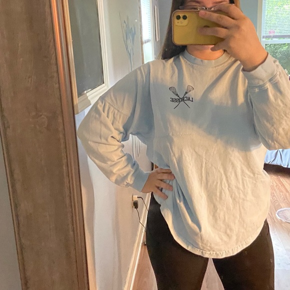 Tops - Comfy Long-sleeve lacrosse T-shirt